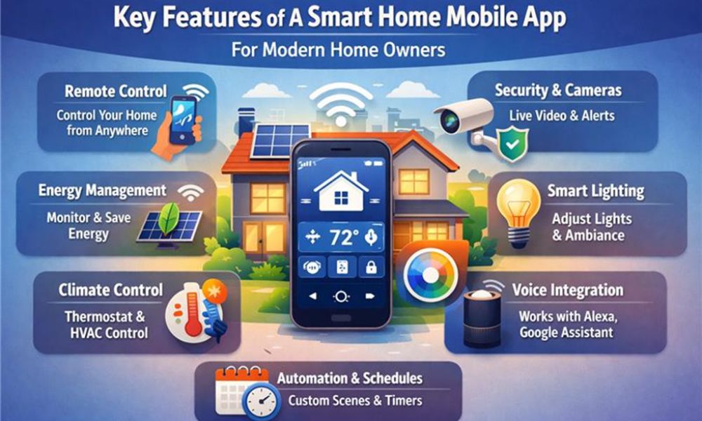 Key Features of A Smart Home Mobile App For Modern Home Owners