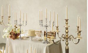 metal candle stand